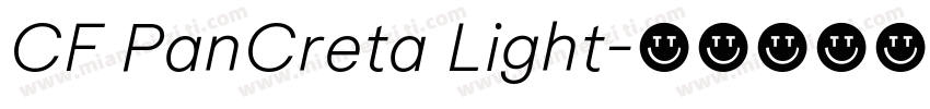 CF PanCreta Light字体转换